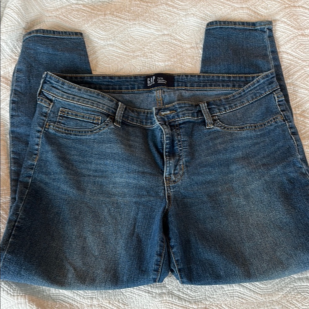 GAP Blue Skinny Jeans with Tapered Legs